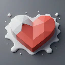 melting geometric shapes of love and understanding