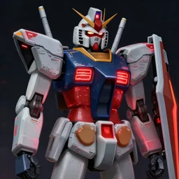 A realistic anime portrait of a man in a Gundam suit with glowing red, digital painting, by Stanley Artgerm Lau, Sakimichan, WLOP and Rossdraws, digtial painting, trending on ArtStation, SFW version