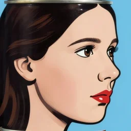 closeup profile roy lichtenstein face portrait of tin toy greta thunberg as a soviet tank commander in red aquare, nicoletta ceccoli, mark ryden, lostfish, max fleischer, hyper realistic, artstation, illustration, digital paint, matte paint, vivid colors, bright, cheerful, detailed and intricate environment