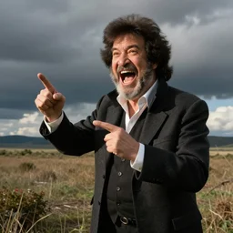 bob ross screaming on a bad acid trip