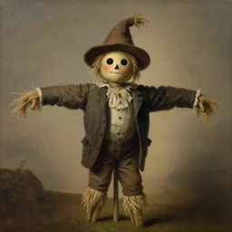 scarecrow portrait, romanticism by andreas achenbach