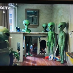 cctv footage of aliens in my house