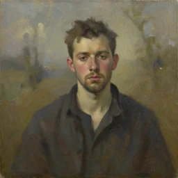 an oil painting representing a lost memory by Ivan Seal
