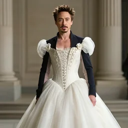 robert downey junior in a ball gown