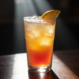 stunning photo of a drink, light rays