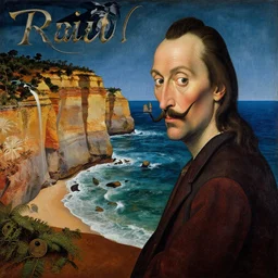 great australian bight nullarbor cliffs nighttime painted by dali in renaissance style cinematic