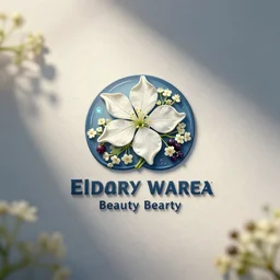 elderflower and elderberry beauty logo design. award winning logo, design award, modern, futuristic, digital art, sci - fi, unreal engine, cinematic, octane render, clear sharp focus,