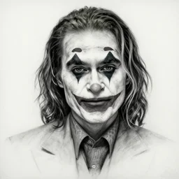 beautiful margot robbie portrait with joker makeup, in the style of den yakovlev,, black and white realism drawing, faded outline, hyper realistic, highly detailed