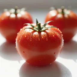 photo of [ crystalized ] [ tomato ] nikon, bokeh, sunlight, studio 4 k