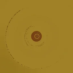 pop art, old traveler, brown, olive green, downwards, spiral