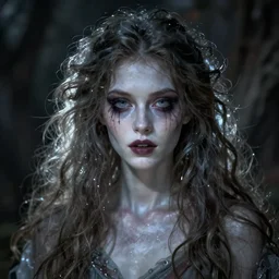 creepy woman, a nightmare spirit in human form