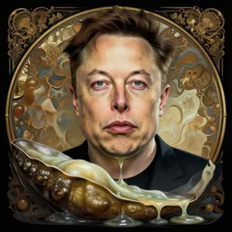 elon musk as mollusk, slime, drool, portrait, intricate, elegant, highly detailed, digital painting, artstation, concept art, wallpaper, smooth, sharp focus, illustration, art by h. r. giger and artgerm and greg rutkowski and alphonse mucha