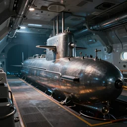 nuclear powered submarine interior