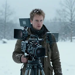 the first snow on a young earth, still frame from the prometheus movie by ridley scott with cinematogrophy of christopher doyle, arri alexa, 8 k
