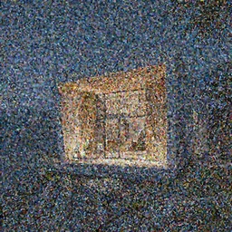 modern building entrance on top of a mountain at night, artstation