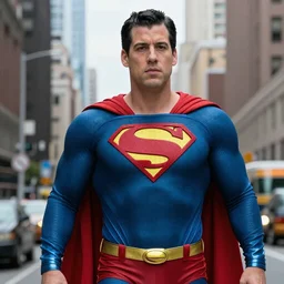 Photorealistic Adam sandler as superman