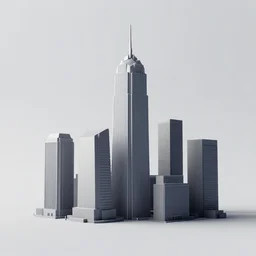 minimalist city, octane render