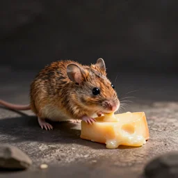 mouse dipped in cheese