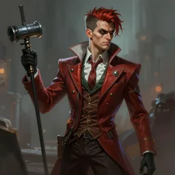 concept art of riddler by jama jurabaev, artstation, high quality, brush stroke