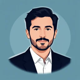 architect portrait logo, illustration, portrait