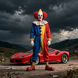ferrari clowns