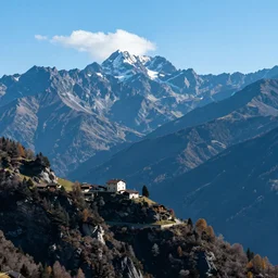 a gorgeous blue italian mountain