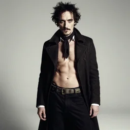 stunning editorial fashion photography a sexy edgar allen poe, creative studio photography by patrick demarchelier