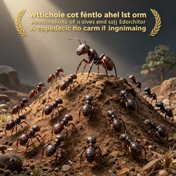 ant hill cutaway full of monsters