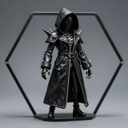 ash maker, black leather, punk cyborg reaper, hex photo realism, style of david lachapelle, 3 5 mm