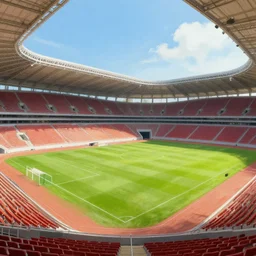 a sport stadium, painting, digital art