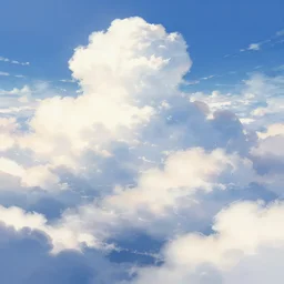 heaven cloud fantasy pixiv scenery art