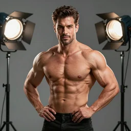 Don Ramon bodybuilder, Don Ramon gigachad, Don Ramon, HD photograph, 8K, cinematic lighting, studio light