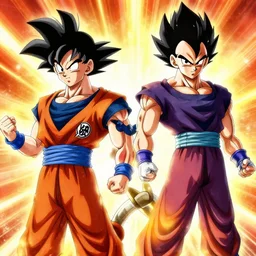 Goku ultra instinct and Vegeta god of destruction