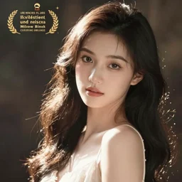 a cute asia girl, seductive look, beautiful