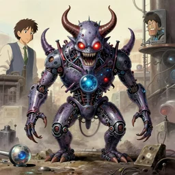 hi-tech synthetic RNA bioweapon nanotech demonic monster new world order scheme by Zdzislaw, Noah Bradley, Studio Ghibli