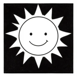 a still frame from comic strip, smiling sun 1 9 5 0, herluf bidstrup, new yorker illustration, monochrome contrast bw, lineart, manga, tadanori yokoo, simplified,