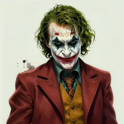 portrait of the joker as a viking viking in gears of war, splash art, artwork by james jean, hyperdetailed realistic