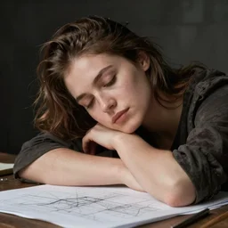 portrait of an exhausted architect