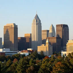 skyscraper in asheville, north carolina skyline