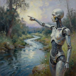 exponientally detailed oil painting ; a beautiful scanned scenery sonic sanity river of tears scenic pain humanoid automata paint pointing painting painting of never, always an esoteric ecstatic static. art by fkey. trending on artstation!! trending on pixiv!! 4 k 4 k 4 k 4 k.