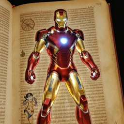 iron man, illuminated manuscript!!!!!!!!!!