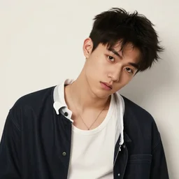 a moderately handsome rebellious hot young guy, 2 0 3 8 photo