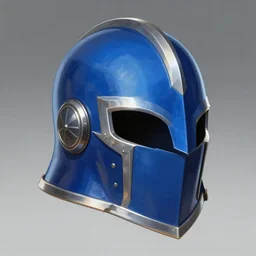 Beautiful Blue Armet Helmet, rpg, digital art, final-fantasy, trending on ArtStation