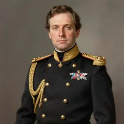 man wearing a 19th century admiral uniform, official portrait, elegant, highly detailed, digital painting, artstation, concept art, matte, sharp focus, illustration