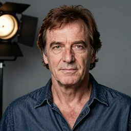 realistic portrait from Bud Spencer, studio lighting