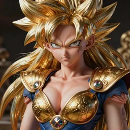 female saiyan god warrior, exquisite detail, hyper realism, ornate, voluptuous, exquisite detail, masterpiece, cute face, 4k, art by Donato Giancola and Bayard Wu and WLOP and Artgerm