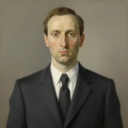 portrait of man in a suit with hidden face by rene magritte, detailed painting, hd, hq, high resolution, high detail, 4 k, 8 k