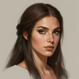 head and shoulders portrait of a barbarian, female, digital illustration, high fantasy, d & d, by luis royo, face details, smooth, sharp focus