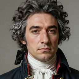 fashion editorial portrait face in french revolution. highly detailed.
