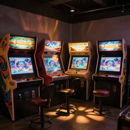 bad camrea poorly lit arcade